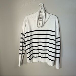 Max Studio Striped Cowl Neck XL Sweater